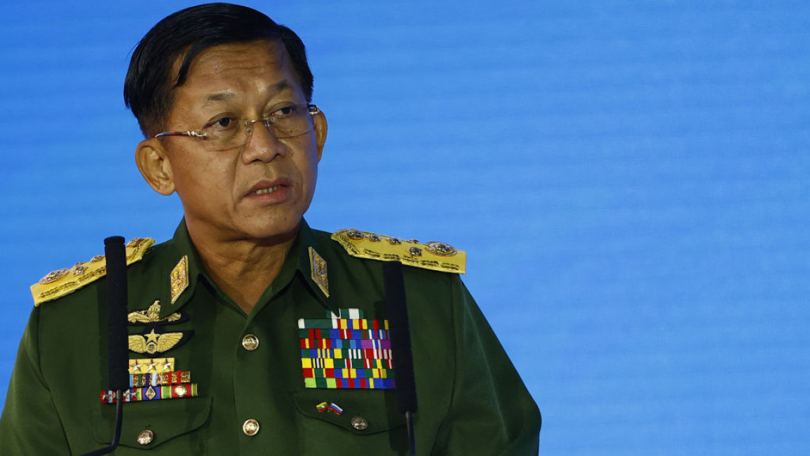 Min Aung Hlaing, who headed Myanmar's 2021 coup.