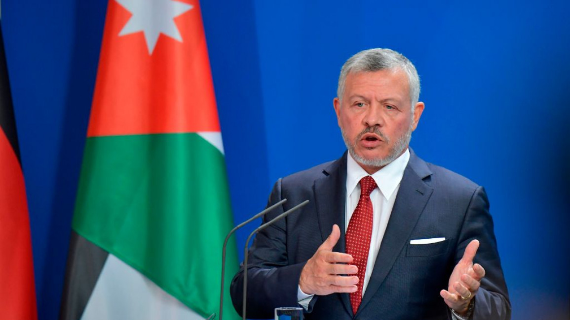 King Abdullah said that Jordan would undertake diplomatic efforts to help Palestinians [Getty]