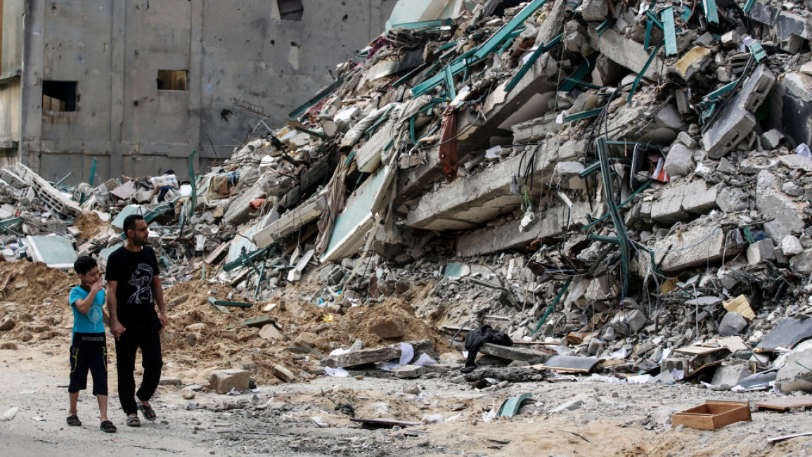 Gaza bombardment -- getty