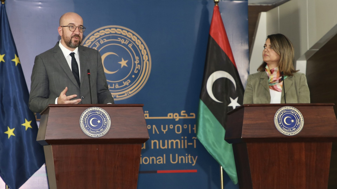 EU visit to Libya [Anadolu Agency/Getty]