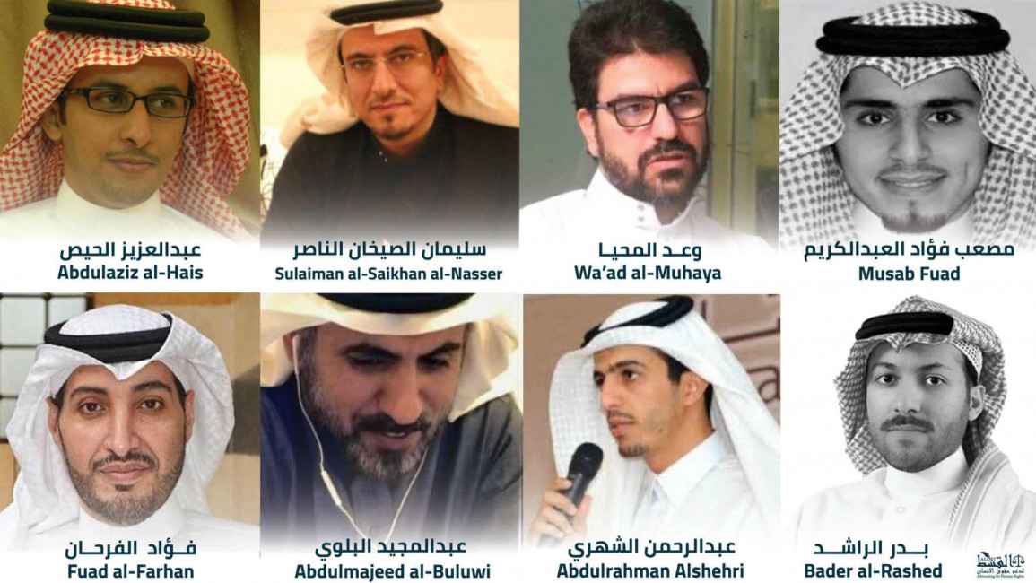 saudi detainees - alqst/twitter