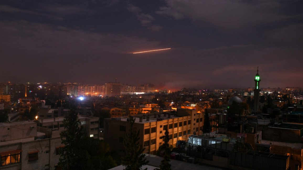 syria israel missiles str/afp