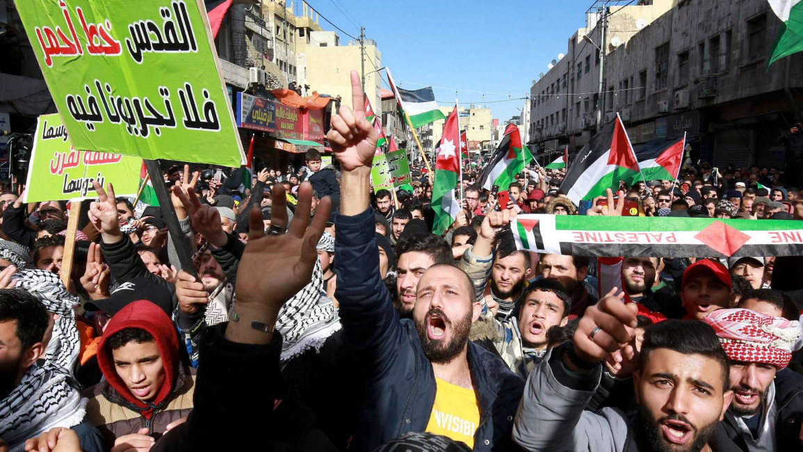 Jordan protest annexation - Getty