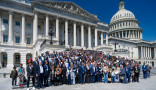 Around 700 Muslims visited the US Capitol this week to advocate for civil and human rights domestically and abroad. [Photo courtesy of CAIR]