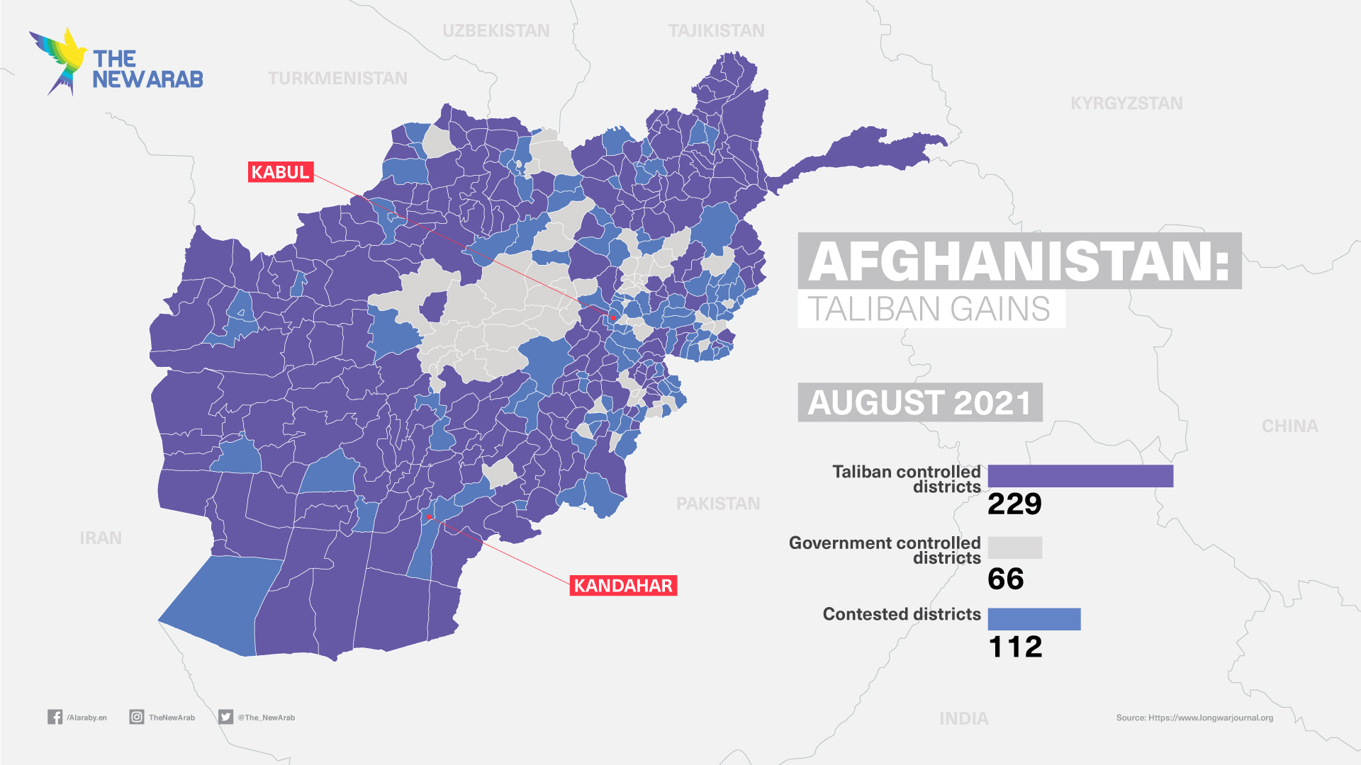 Map - Afghanistan Taliban gains Aug 2021
