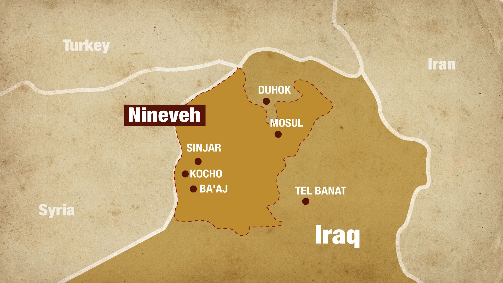 Nineveh Iraq Map jpg The New Arab