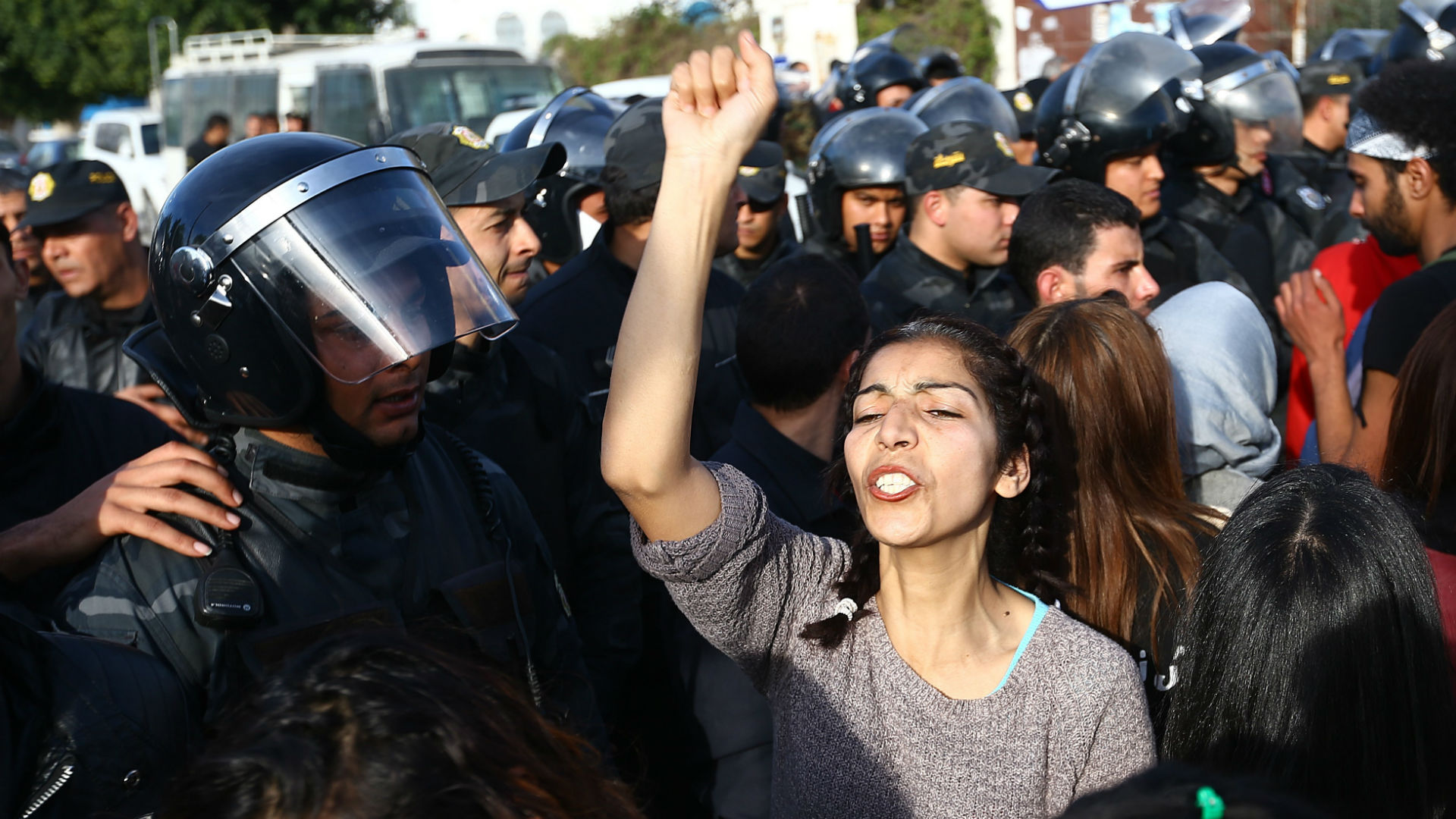 Protesters and police clash in Tunisia mining basin