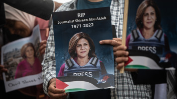 Protest At The Killing Of Al Jazeera Reporter Shireen Abu Akleh