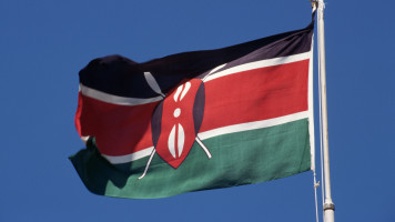 The Kenyan flag