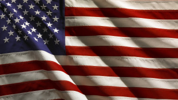 A US flag.