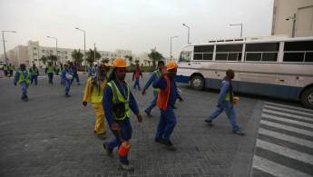 Qatar workers WC Getty