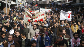 Jordan-Israel gas deal protest ANADOLU