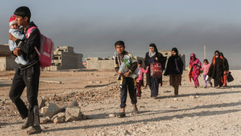 Mosul fleeing -- Getty