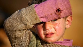 Syrian children -- AFP