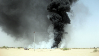 oil pipeline blown up yemen AFP