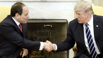 Trump Sisi Getty