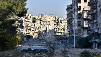 Aleppo destruction [AFP]