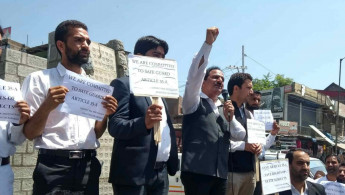 Kashmir Article 35A protest aamir ali bhat