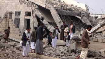 School bombed in Yemen [Getty]