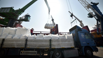 Turkish aid ship delivers to Gaza Anadolu