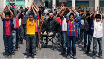 Ahmad Al-Sawafiri  Gaza disabled teacher ANADOLU
