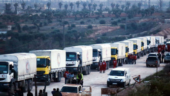 UN aid to Syria [AFP]