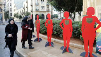 Beirut women's protest AFP