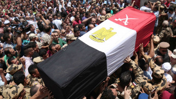 Egypt funeral Sinai soldier