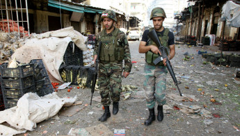 Englishsite: Lebanese soldiers patrol Bab al-Tebbaneh 27 Oct