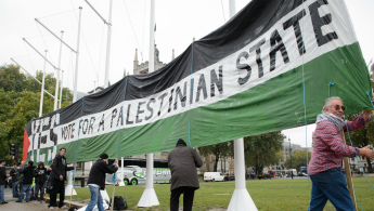 UK pro palestinian state AFP