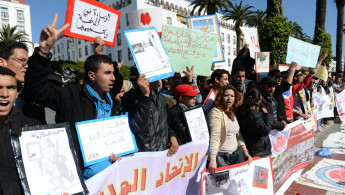 englishsite Moroccan students protests