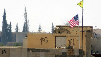 US flag YPG Syria Getty