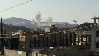 Sanaa airstrikes Yemen ANADOLU