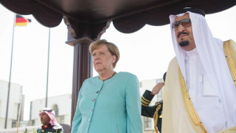 Merkel in Riyadh [Anadolu]
