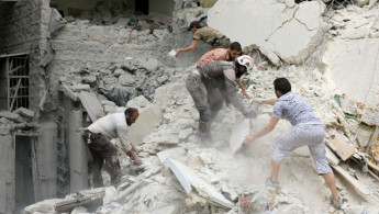 Aleppo airstrikes [Anadolu]