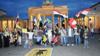 Berlin Rabaa protest [Anadolu]
