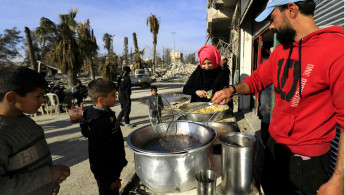 falafel stand raqqa - AFP