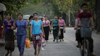 Women in Yangon -- Getty
