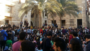 AUC protests -- Twitter