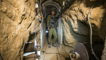 israel tunnel gaza AFP