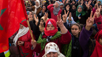Morocco women protest Getty