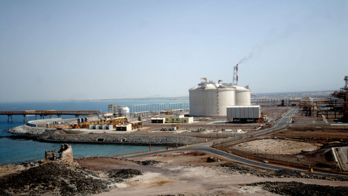 The Balhaf gas facility in Yemen's Shabwa province in June 2010