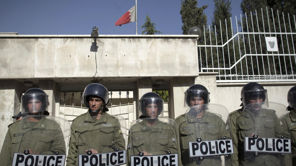 Iranian riot policemen 