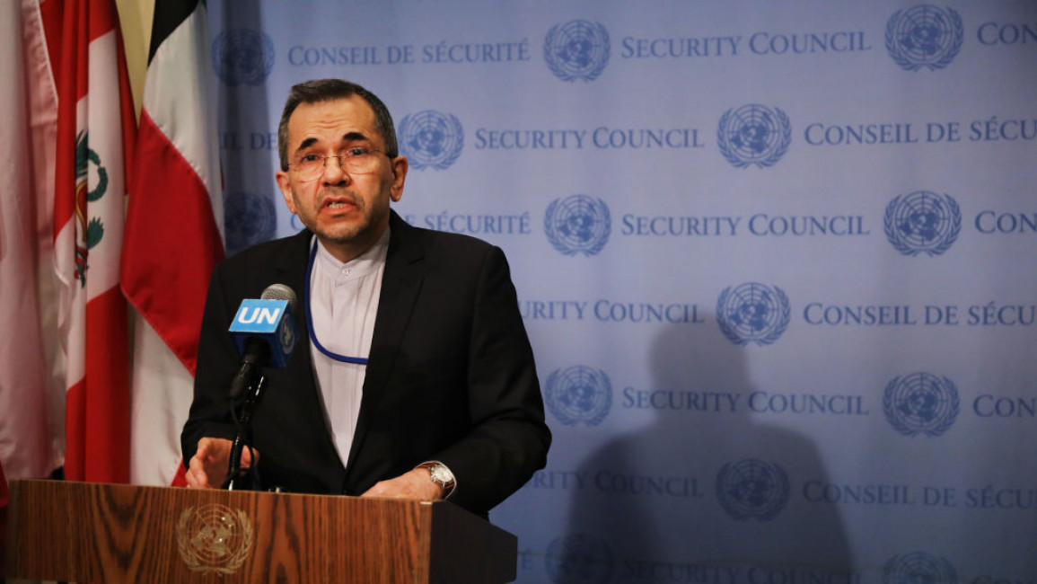 Majid Takht Ravanchi, Iran's envoy to the UN.