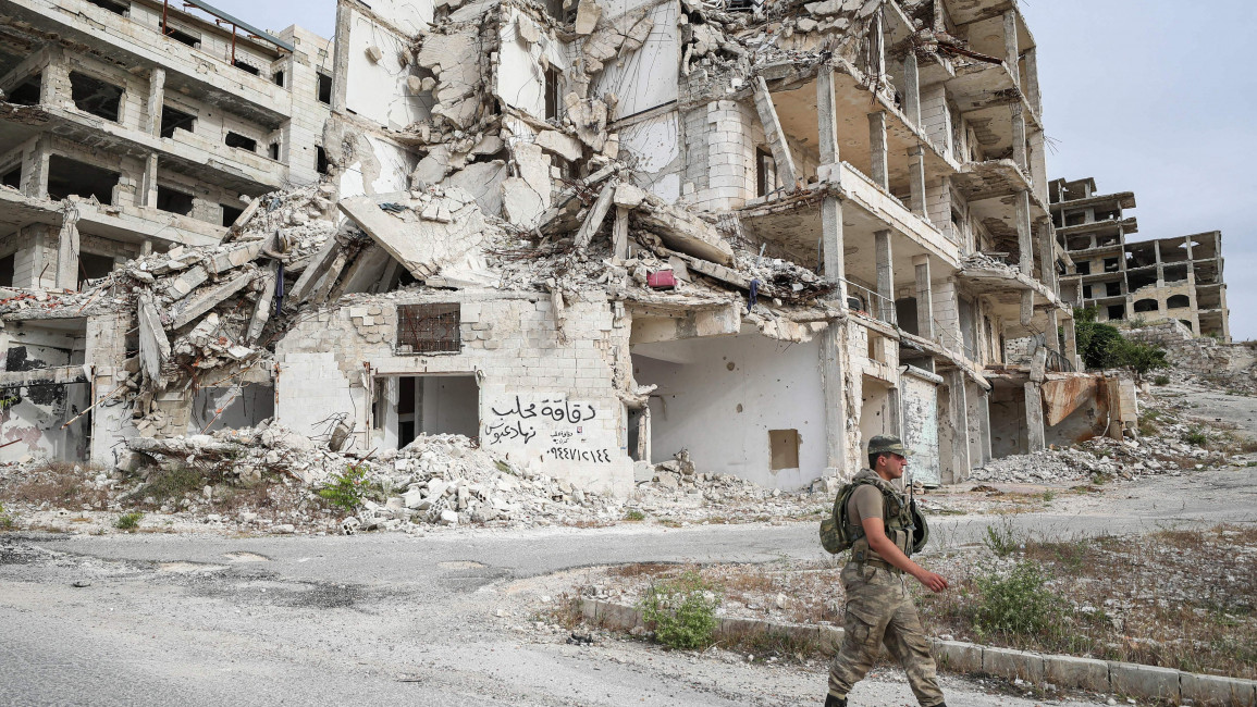 Ruins in Idlib, Syria