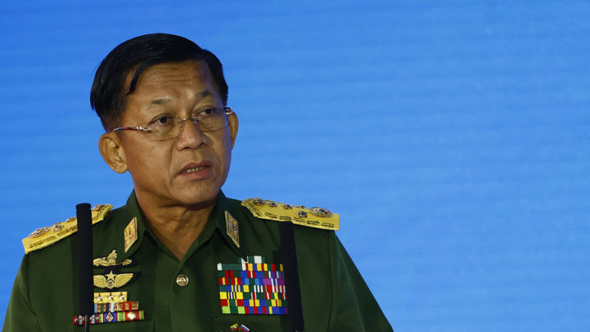 Min Aung Hlaing, who headed Myanmar's 2021 coup.