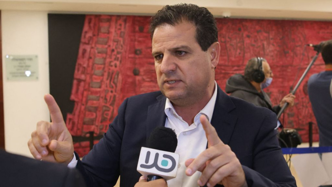 Ayman Odeh, head of the Joint List