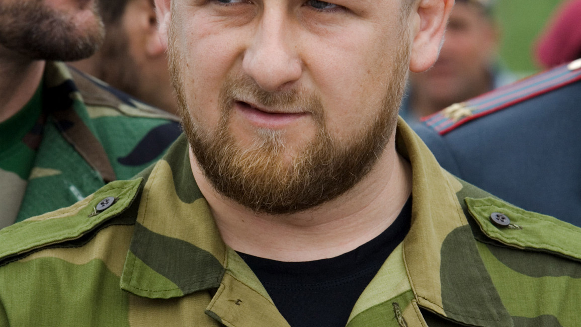 Ramzan Kadyrov, president of the republic of Chechnya in Russia