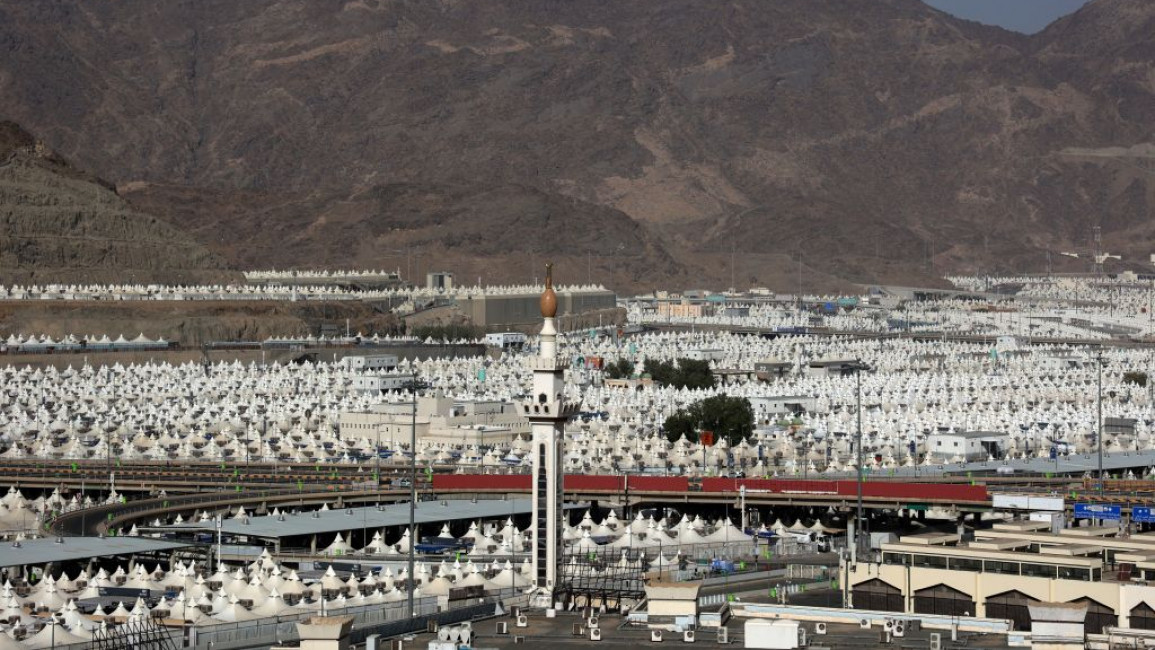 Tents in Mena, near Mecca in Saudi Arabia.