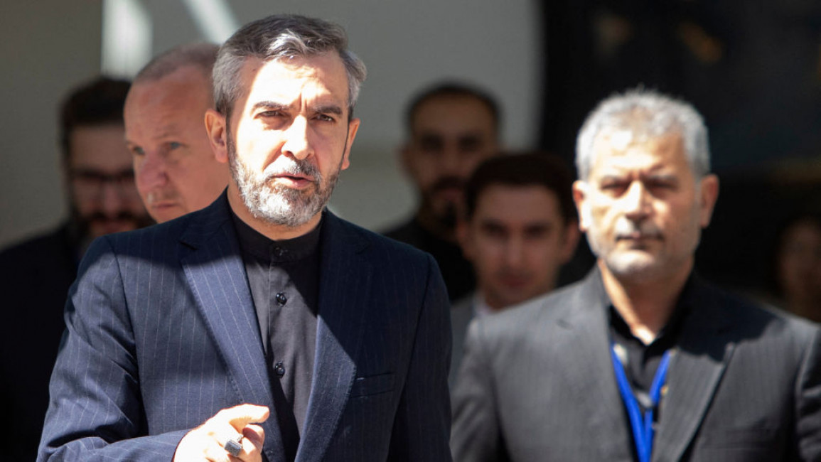 Ali Bagheri (left), the head nuclear negotiator for Iran.
